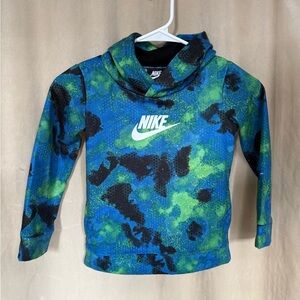 Nike Blue and Green Hoodie for kids 4T